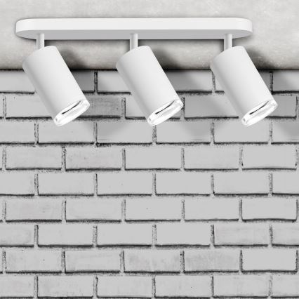 Faretto per bagno LED RGBW dimmerabile TURYN 3xGU10/6W/230V 3000K Wi-Fi IP44 bianco