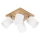 Faretto da binario APRILLIA 4xE27/25W/230V quercia/bianco