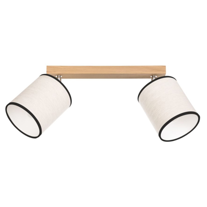 Faretto da binario BOHO 2xE27/25W/230V quercia