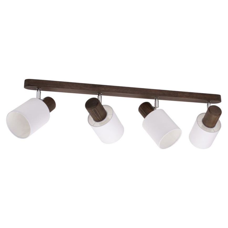 Faretto da binario TRENDY 4xE27/15W/230V pino