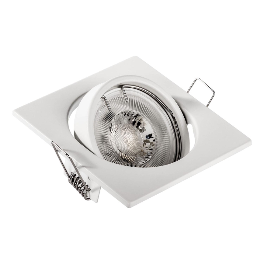 Faretto da incasso 1xGU10/MR16/10W/230V 9x9 cm bianco