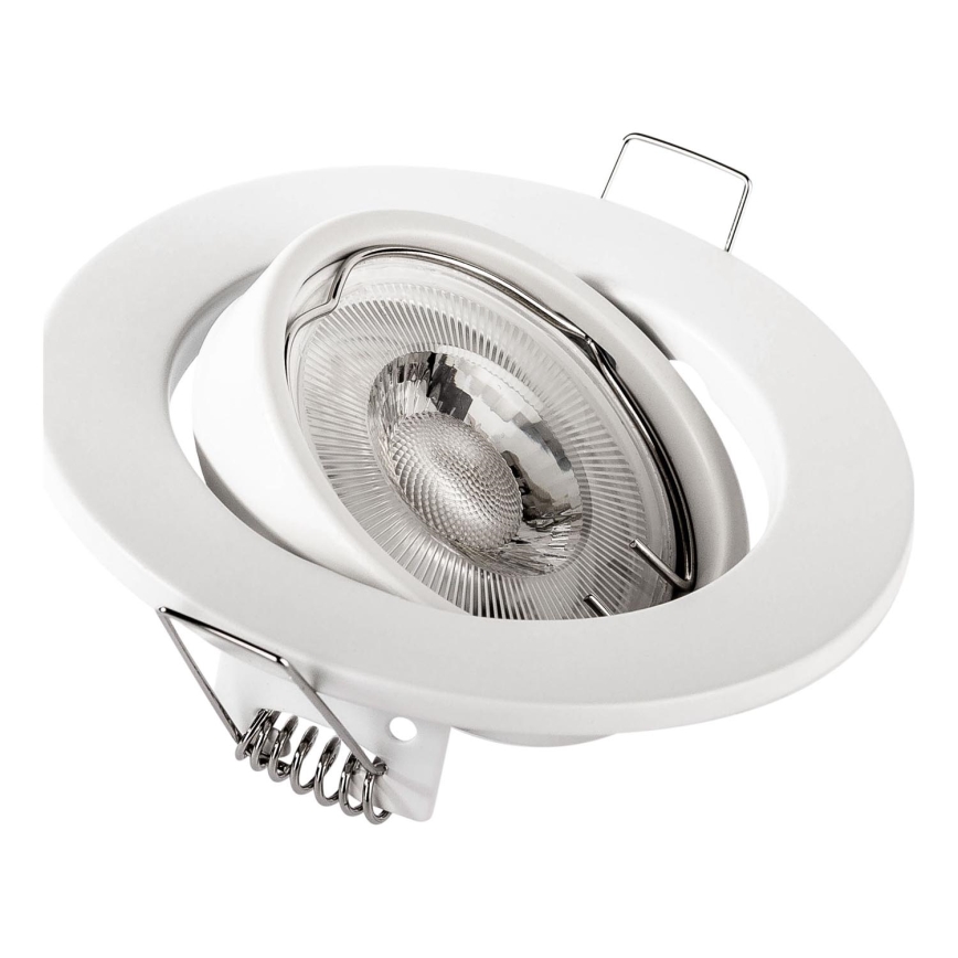 Faretto da incasso 1xGU10/MR16/10W/230V Ø 9 cm bianco