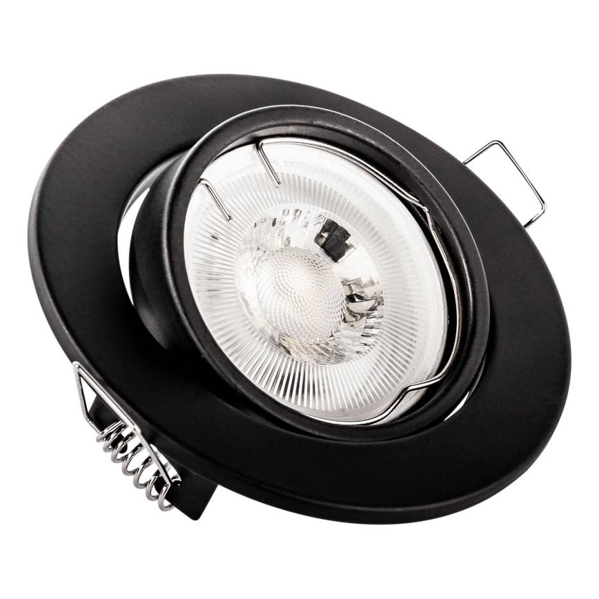 Faretto da incasso 1xGU10/MR16/10W/230V Ø 9 cm nero