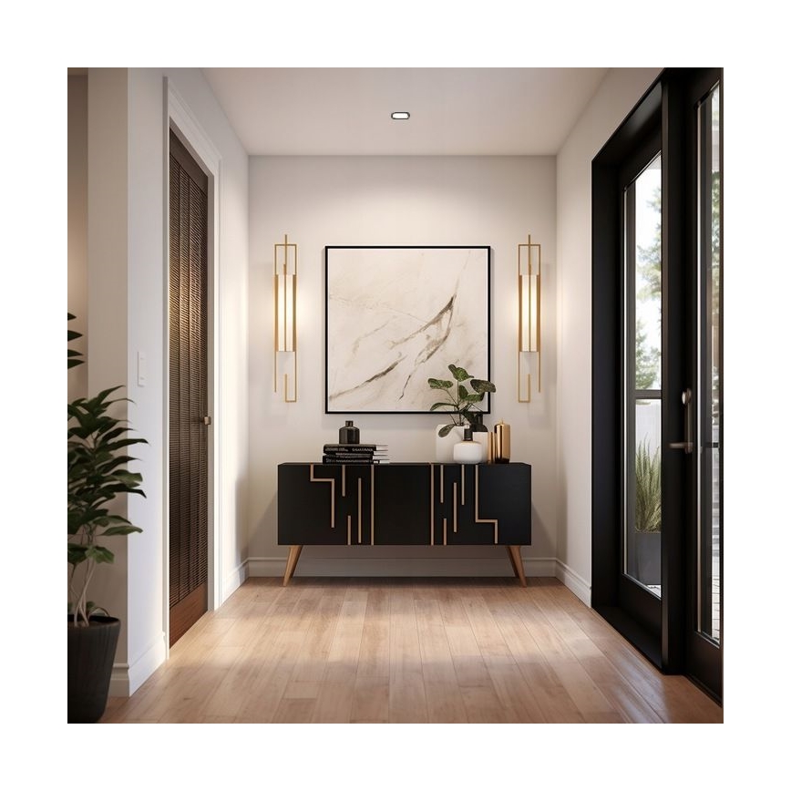 Faretto da incasso 1xGU10/MR16/10W/230V Ø 9 cm nero