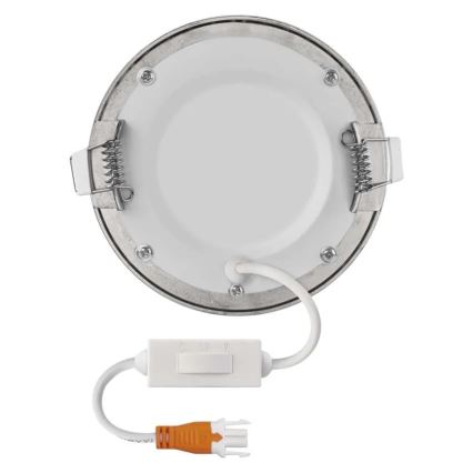 Faretto da incasso a LED NEXXO LED/7W/230V 3000/3500/4000K argento Ø 12 cm