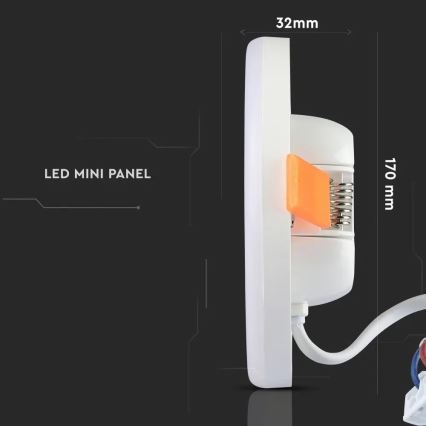 Faretto da incasso a LED SAMSUNG CHIP LED/18W/230V 3000K