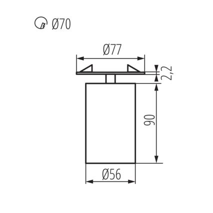 Faretto da incasso CHIRO 1xGU10/35W/230V nero