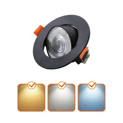 Faretto da incasso LED BRINO LED/3/5/7W/230V 3000/4000/6500K nero