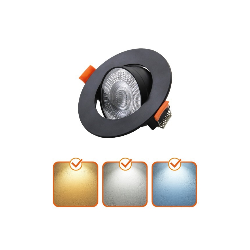 Faretto da incasso LED BRINO LED/3/5/7W/230V 3000/4000/6500K nero