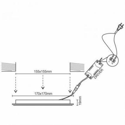 Faretto da incasso LED dimmerabile LED/12W/230V 3000-6500K Wi-Fi Tuya