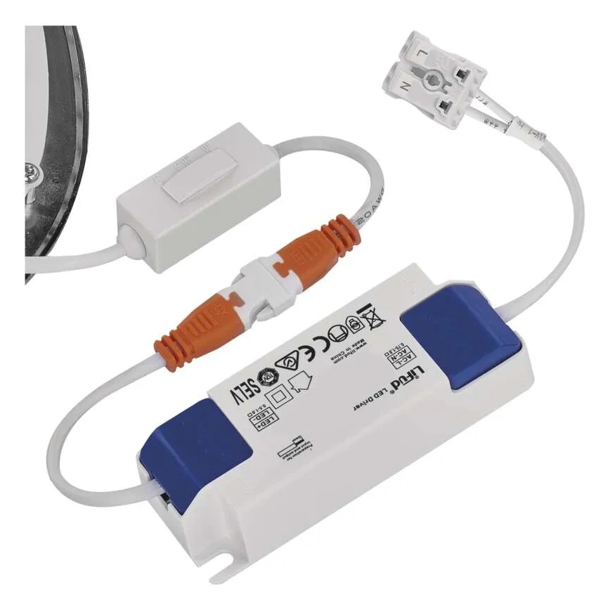 Faretto da incasso LED NEXXO LED/12,5W/230V 3000/3500/4000K argento Ø 17 cm