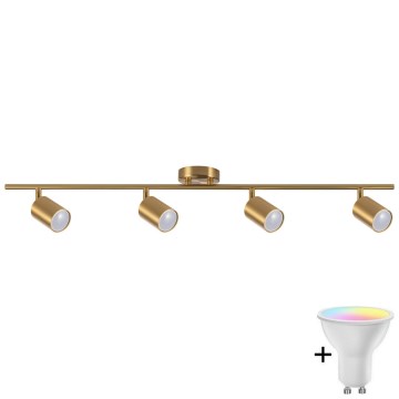Faretto da incasso LED RGBW dimmerabile GOLDI 4xGU10/6,5W/230V 2700-6500K Wi-Fi oro