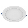 Faretto da incasso LED SIGARO, 24W/230V, 3000/4000/6500K, Ø 22 cm, bianco