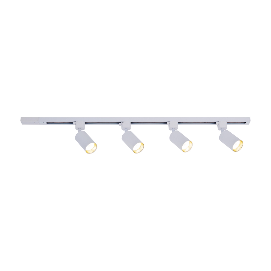 Faretto da incasso nel sistema a binario TRACER 4xGU10/10W/230V 1 m bianco