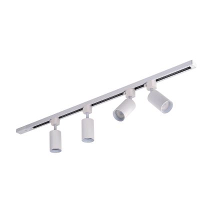 Faretto da incasso nel sistema a binario TRACER 4xGU10/10W/230V 1 m bianco