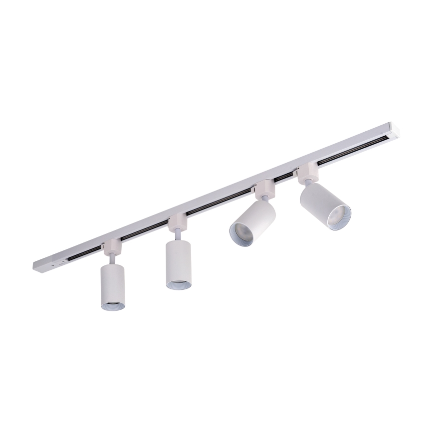 Faretto da incasso nel sistema a binario TRACER 4xGU10/10W/230V 1 m bianco