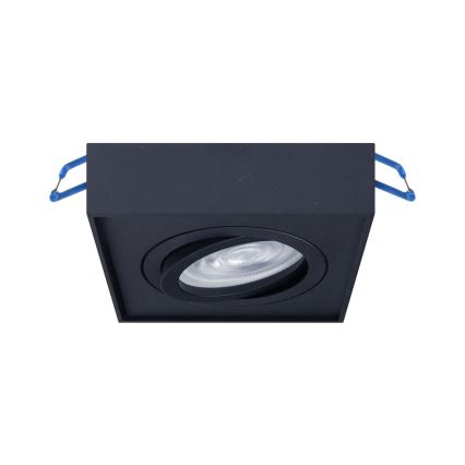 Faretto da incasso NUSA 1xGU5,3/MR16/50W/12V quadrato nero