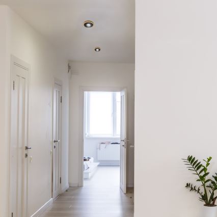 Faretto da incasso TOBBY 1xGU10/20W/230V Ø 11,5 cm rovere/nero