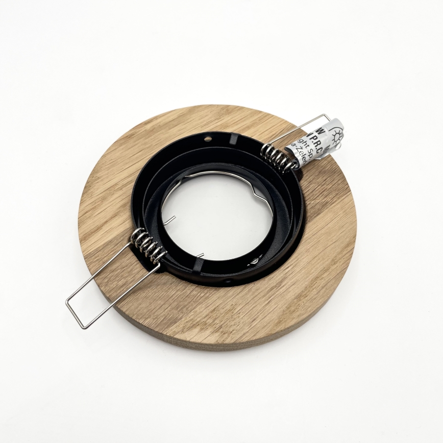 Faretto da incasso TOBBY 1xGU10/20W/230V Ø 11,5 cm rovere/nero