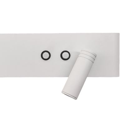 Faretto da parete a LED RESORT LED/10W/230V + LED/3W, bianco, lato destro