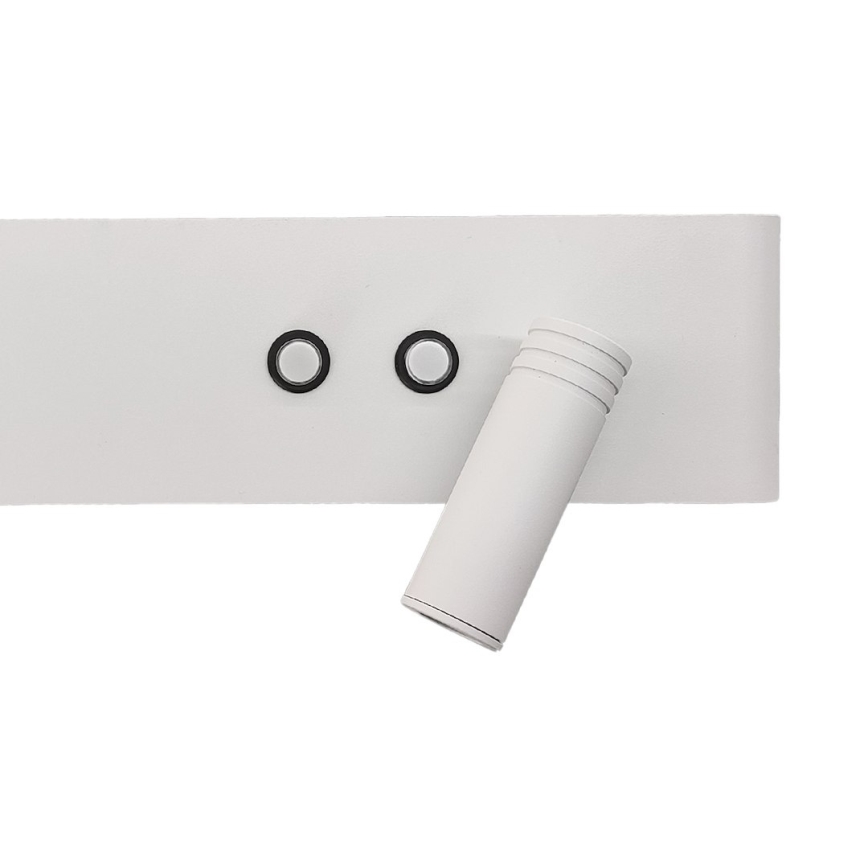 Faretto da parete a LED RESORT LED/10W/230V + LED/3W, bianco, lato destro