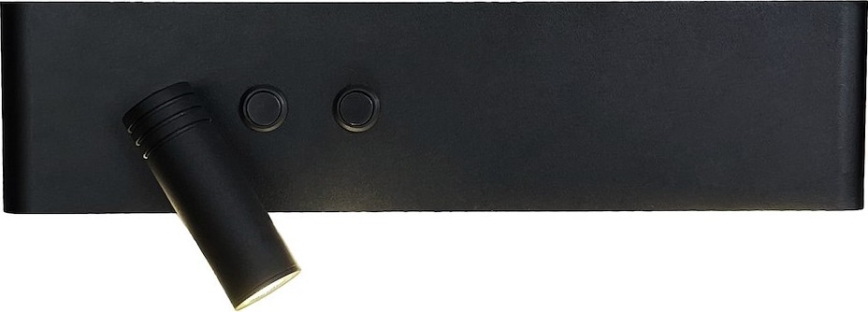 Faretto da parete a LED RESORT LED/10W/230V + LED/3W, nero, lato sinistro