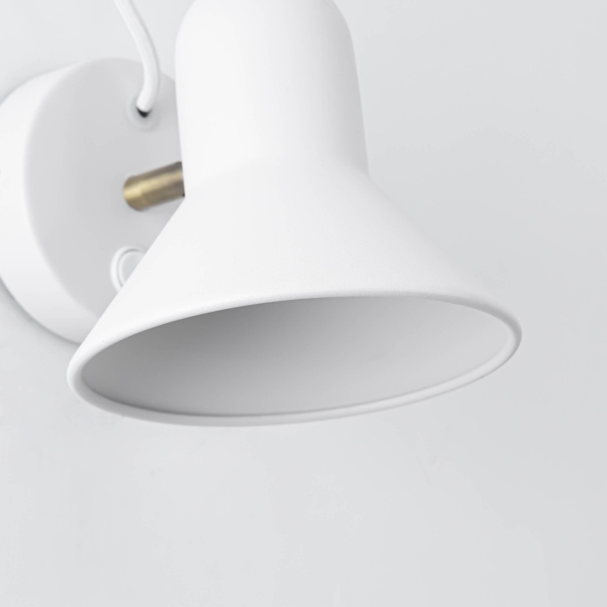 Faretto da parete ASTAMA 1xE27/40W/230V bianco/ottone