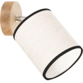 Faretto da parete BOHO 1xE27/25W/230V in rovere