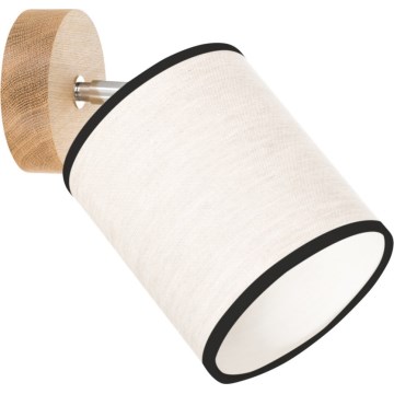 Faretto da parete BOHO 1xE27/25W/230V in rovere