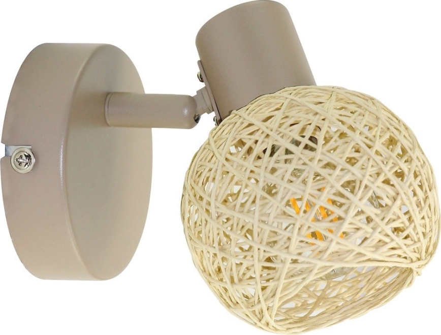 Faretto da parete DEX 1xE14/10W/230V beige/crema