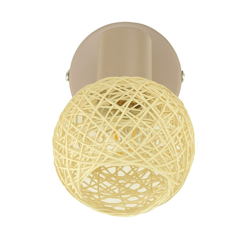 Faretto da parete DEX 1xE14/10W/230V beige/crema