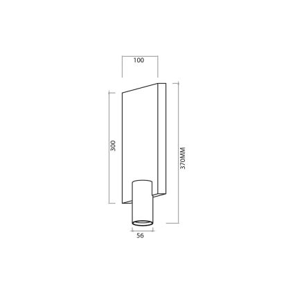 Faretto da parete GENESIS 1xGU10/8W/230V nero