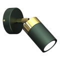 Faretto da parete JOKER 1xGU10/25W/230V verde/oro