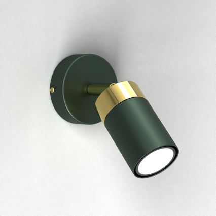 Faretto da parete JOKER 1xGU10/25W/230V verde/oro