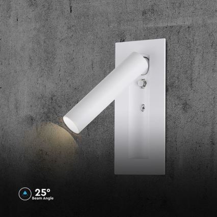 Faretto da parete LED/2W/230V 3000K bianco