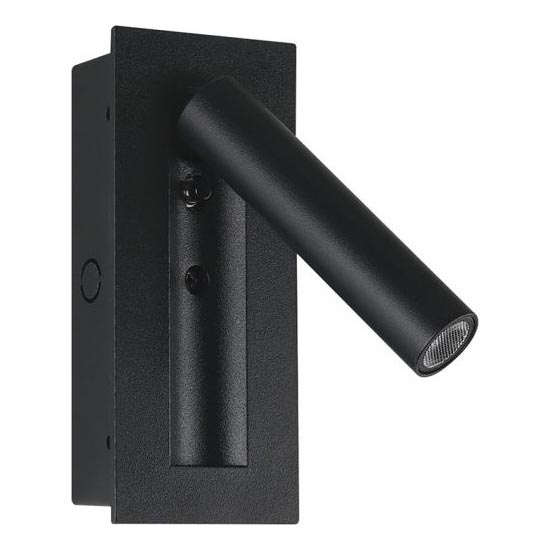 Faretto da parete LED 2W/230V 3000K nero