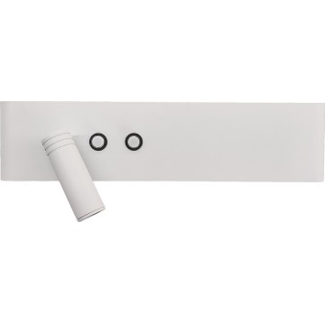 Faretto da parete LED RESORT LED/10W/230V + LED/3W, bianco, sinistro