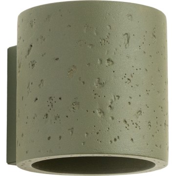 Faretto da parete ORBIS 1xG9/8W/230V cemento/verde