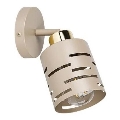 Faretto da parete orientabile ELEN 1xE27/35W/230V beige/oro