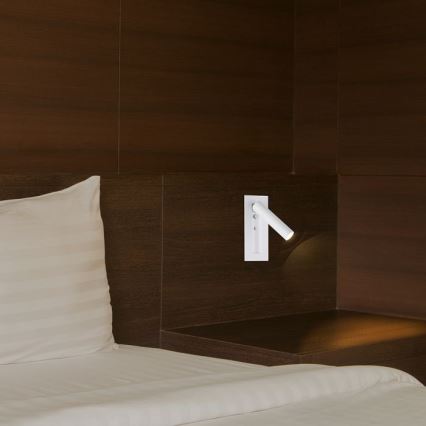 Faretto da parete orientabile LED/2W/230V 3000K bianco