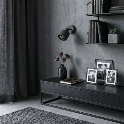 Faretto da parete PARKLA 1xE27/15W/230V nero