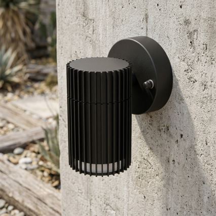 Faretto da parete per esterni LANTHEA 1x GU10/11W/230V IP44 nero
