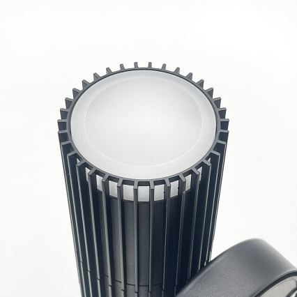Faretto da parete per esterni LANTHEA 1x GU10/11W/230V IP44 nero