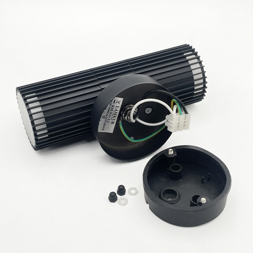 Faretto da parete per esterni LANTHEA 2xGU10/11W/230V IP44 nero