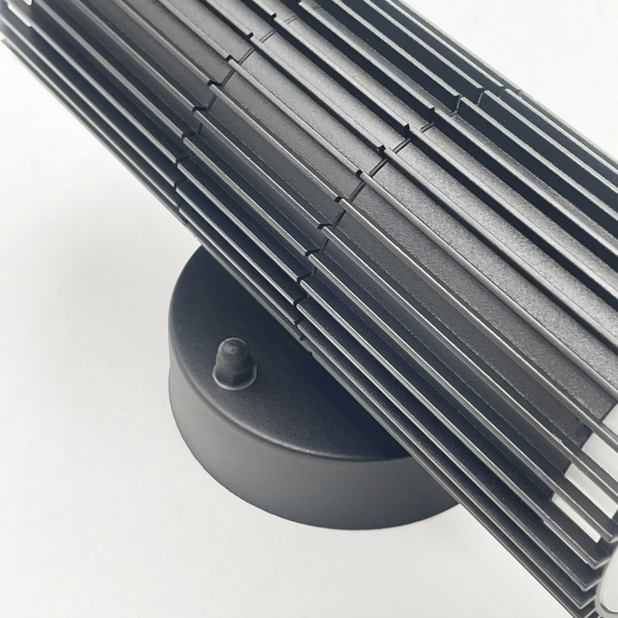 Faretto da parete per esterni LANTHEA 2xGU10/11W/230V IP44 nero