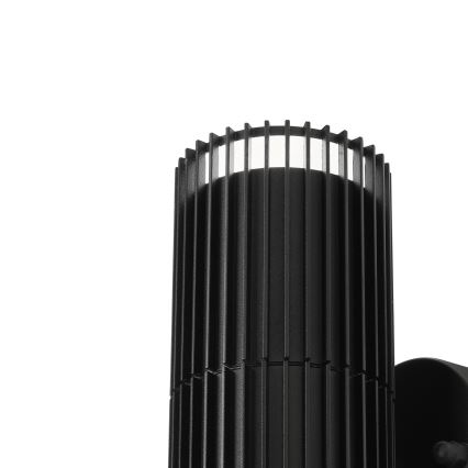 Faretto da parete per esterni LANTHEA 2xGU10/11W/230V IP44 nero