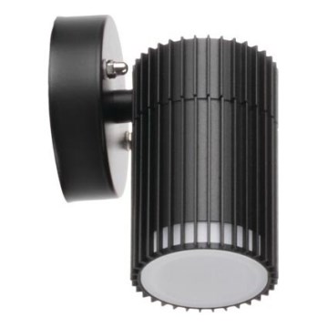 Faretto da parete per esterni RADILO 1xGU10/11W/230V IP44 nero