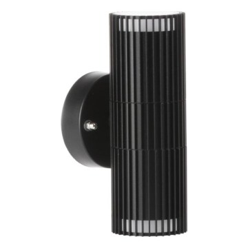Faretto da parete per esterni RADILO 2xGU10/11W/230V IP44 nero