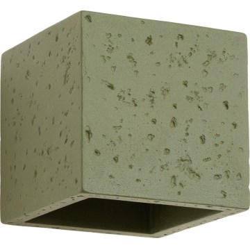 Faretto da parete QUAD 1xG9/8W/230V cemento/verde