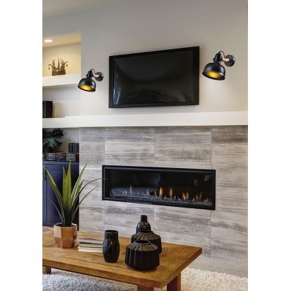 Faretto da parete RENO 1xE27/40W/230V nero